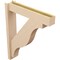 Ekena Millwork 6-in W x 30-in D x 36-in H Funston Block Rough Cedar Woodgrain TimberThane Outlooker, Primed Tan OUTUR060X30X36FST44RCPR - alternate 3